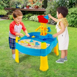 18Pcs Children Beach Activity Table Set with Umbrella Hole