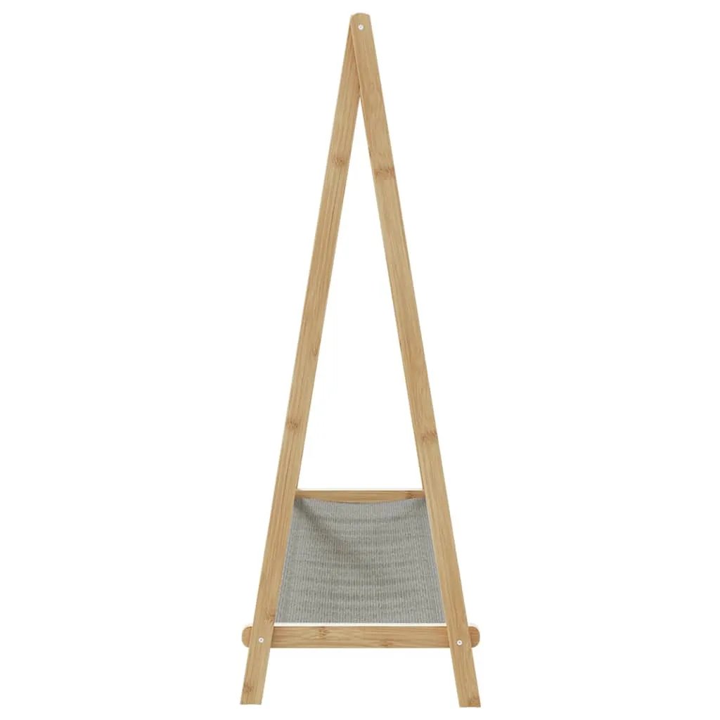 Clothes Rack with Shelves 106x34x102 cm Bamboo